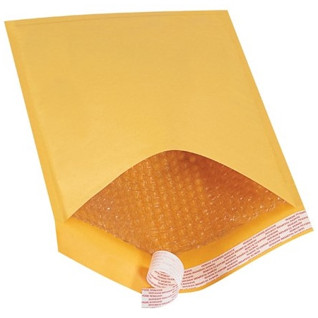 Bsc Preferred 10-1/2 x 16'' Kraft No 5 Self-Seal Bubble Mailers, 100PK BUY00016786